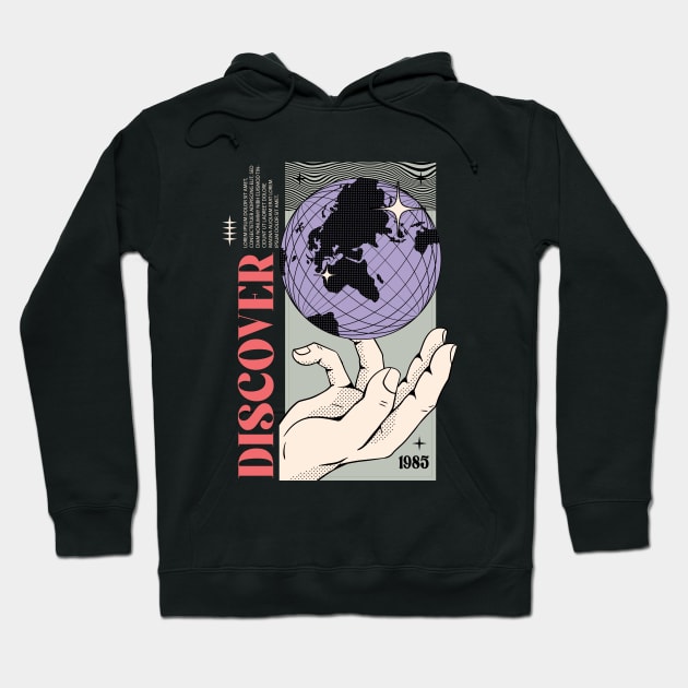 Discover 1985: A Journey Beyond Borders Hoodie by PG